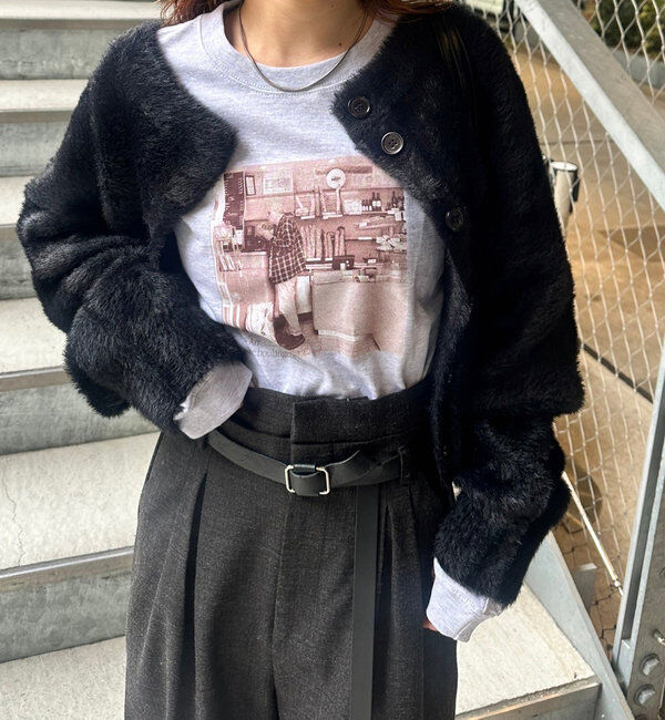  「ミンクライクカーディガン」|カーディガン|