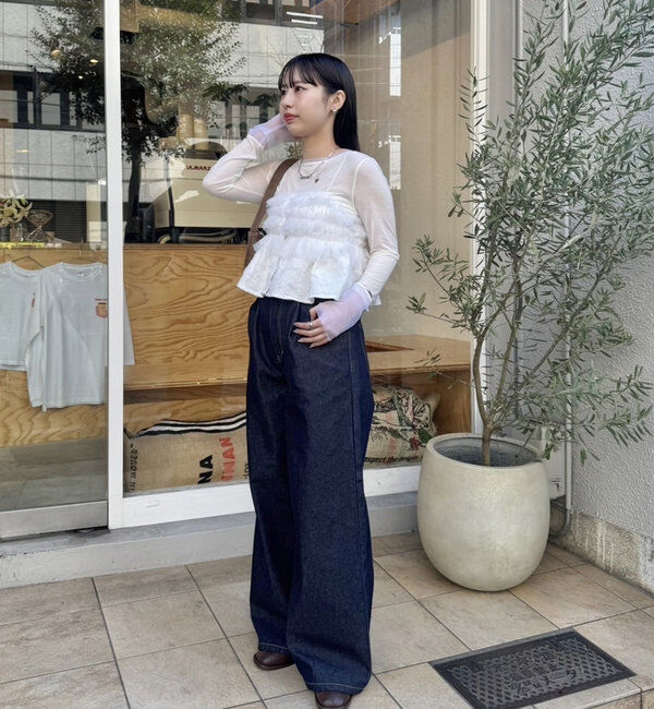  「フリルチュールギャザービスチェ」|シャツ・ブラウス|