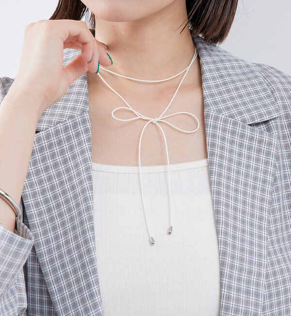  「[Eau]リボンチョーカー」|ネックレス|