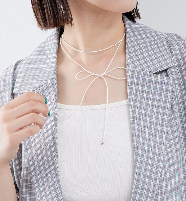  「[Eau]リボンチョーカー」|ネックレス|