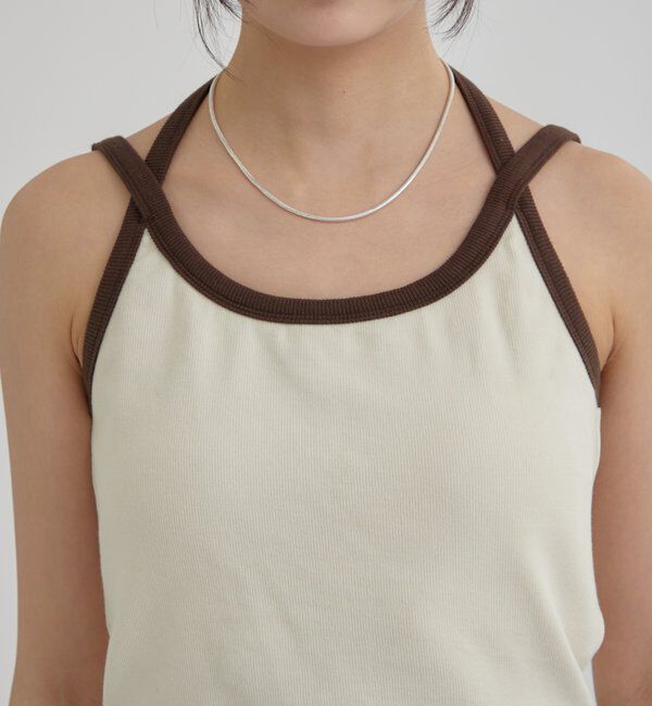  「カップ付き 配色キャミ」|キャミソール|
