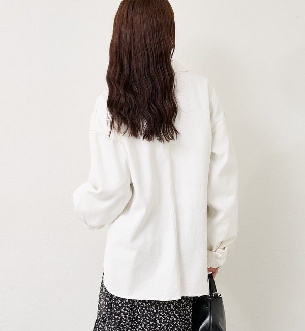  「裾レースツイルジャケット」|ブルゾン・スタジャン|