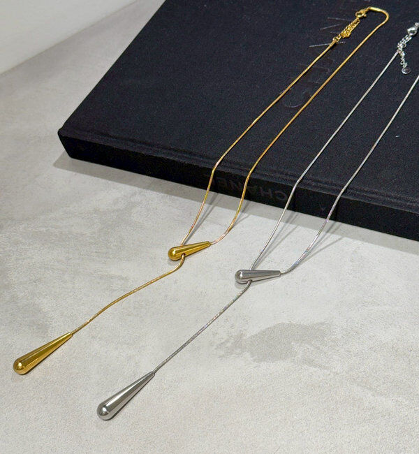  「【GALENA/ガレナ】スライドドロップネックレス」|リング|シルバー