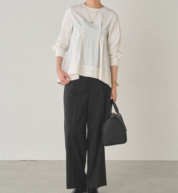  「Aラインペプラムブラウス」|シャツ・ブラウス|