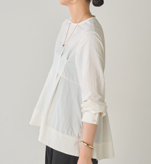  「Aラインペプラムブラウス」|シャツ・ブラウス|