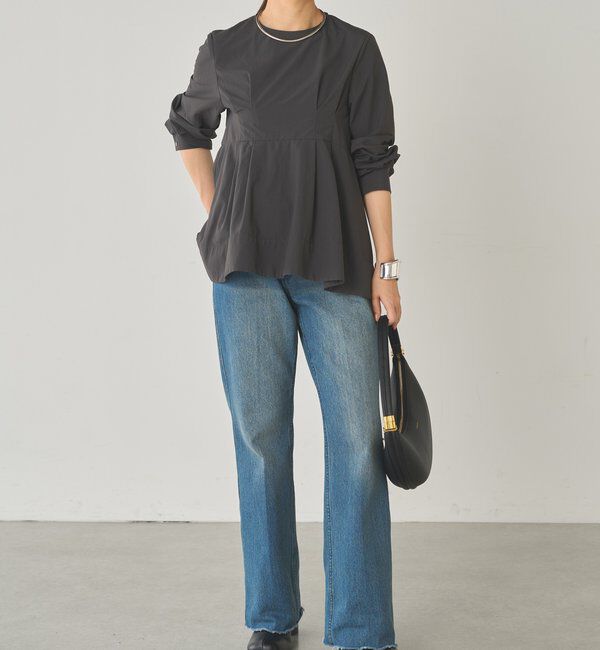  「Aラインペプラムブラウス」|シャツ・ブラウス|