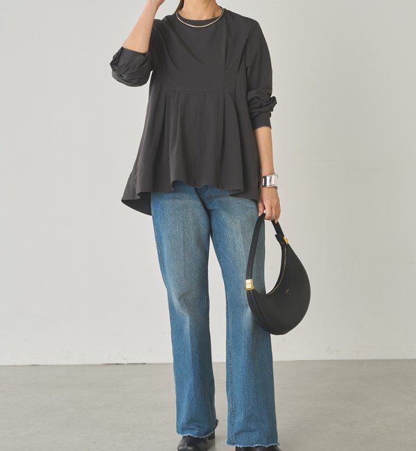  「Aラインペプラムブラウス」|シャツ・ブラウス|