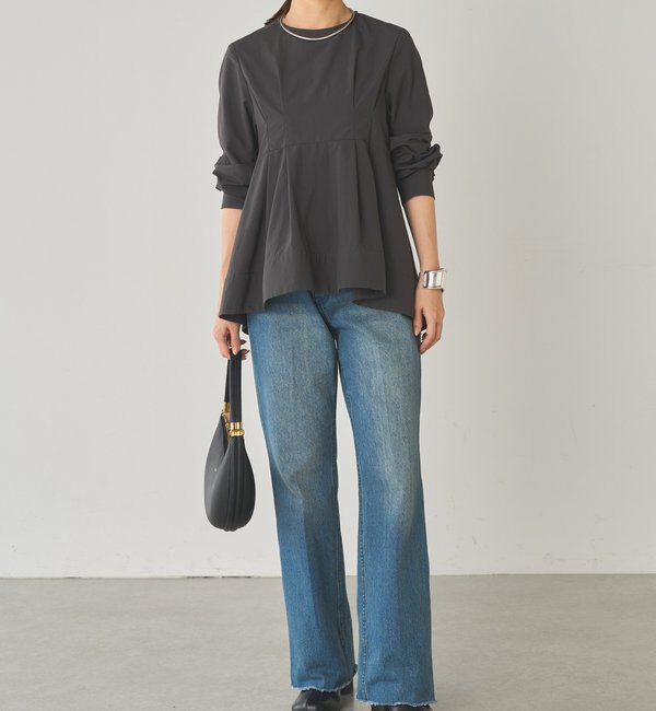  「Aラインペプラムブラウス」|シャツ・ブラウス|