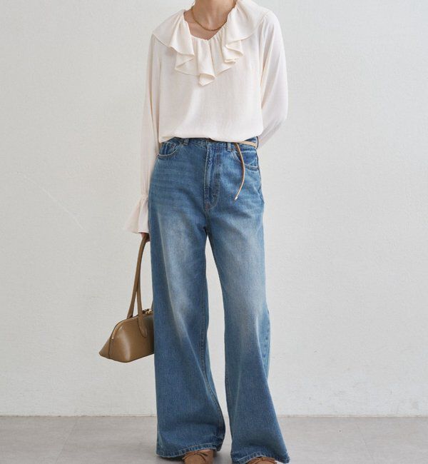  「ジョーゼットフリルブラウス」|シャツ・ブラウス|