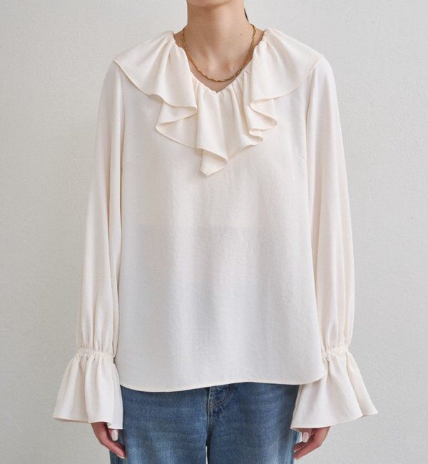  「ジョーゼットフリルブラウス」|シャツ・ブラウス|