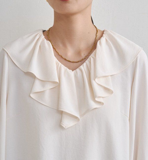 「ジョーゼットフリルブラウス」|シャツ・ブラウス|