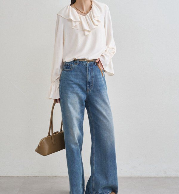  「ジョーゼットフリルブラウス」|シャツ・ブラウス|