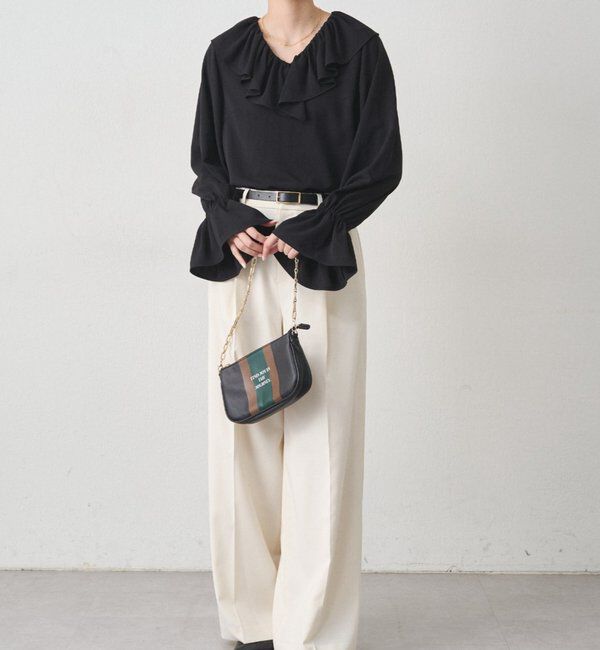  「ジョーゼットフリルブラウス」|シャツ・ブラウス|