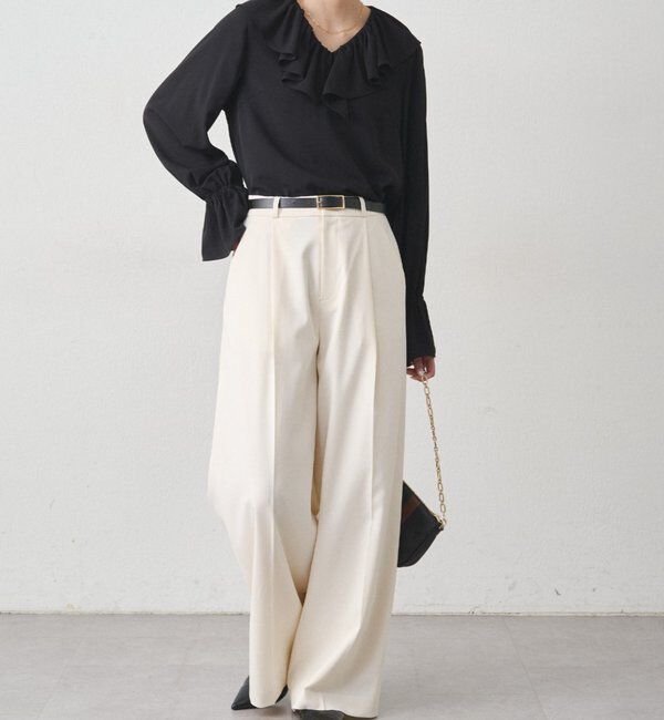  「ジョーゼットフリルブラウス」|シャツ・ブラウス|