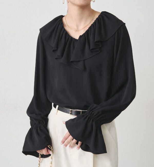  「ジョーゼットフリルブラウス」|シャツ・ブラウス|