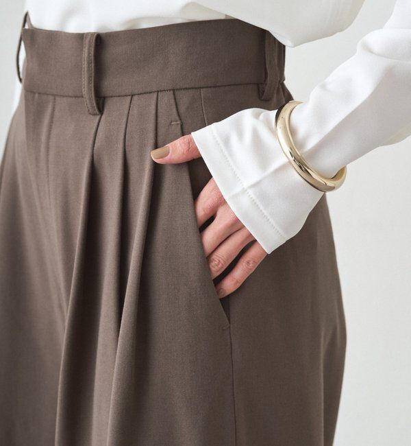  「TR3タックワイドパンツ」|チノ|