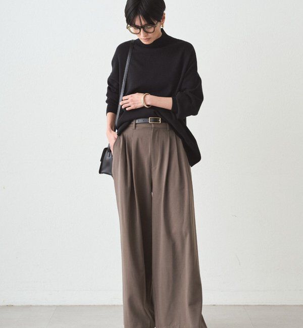  「TR3タックワイドパンツ」|チノ|