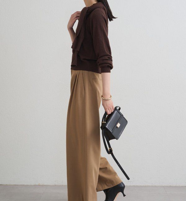  「TR3タックワイドパンツ」|チノ|