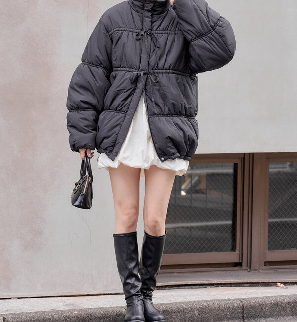  「リボンギャザー中綿ブルゾン」|その他|