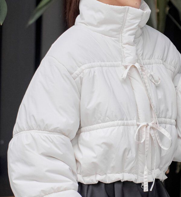  「リボンギャザー中綿ブルゾン」|その他|