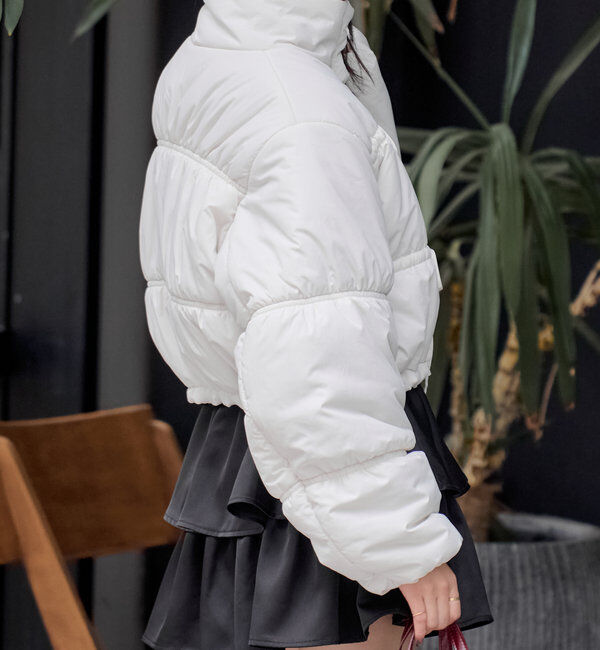  「リボンギャザー中綿ブルゾン」|その他|