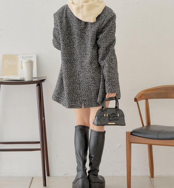  「オーバーダブルツイードジャケット」|テーラードジャケット|