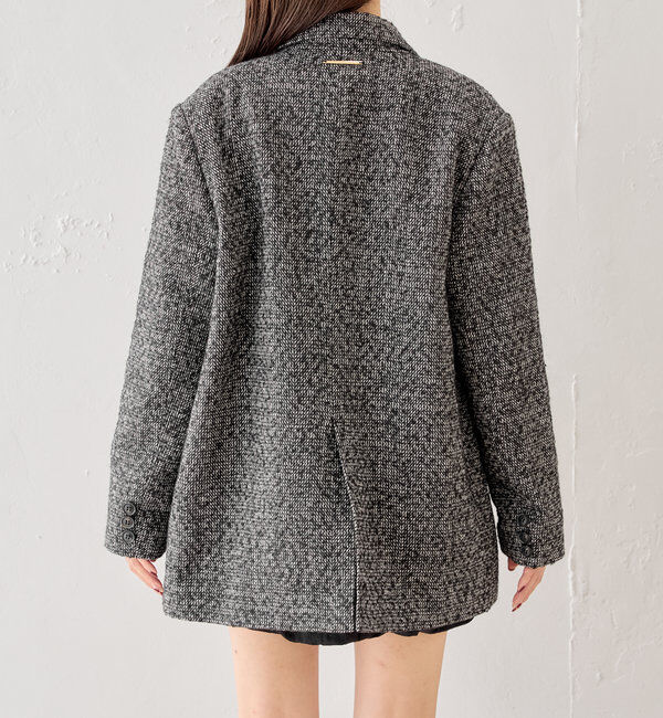  「オーバーダブルツイードジャケット」|テーラードジャケット|