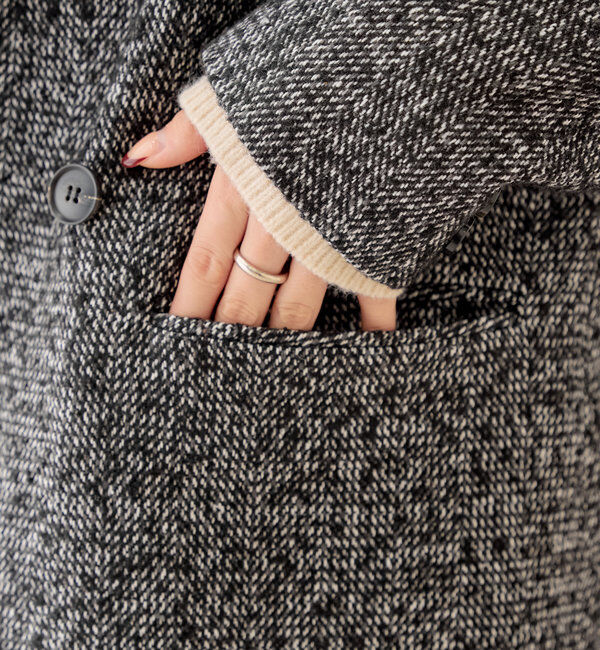  「オーバーダブルツイードジャケット」|テーラードジャケット|