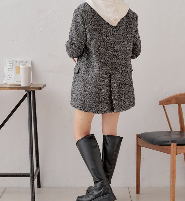  「オーバーダブルツイードジャケット」|テーラードジャケット|