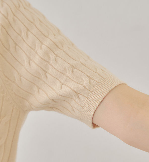  「【SET ITEM】アンサンブルケーブル胸刺繍カーディガン」|カーディガン|