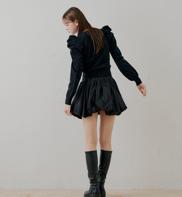  「【SALON by Chico】ビジューボタンパワショルデザインカーディガン」|カーディガン|