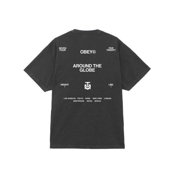  「【OBEY】 AROUND THE GLOBE PIGMENT TEE」|Tシャツ・カットソー|