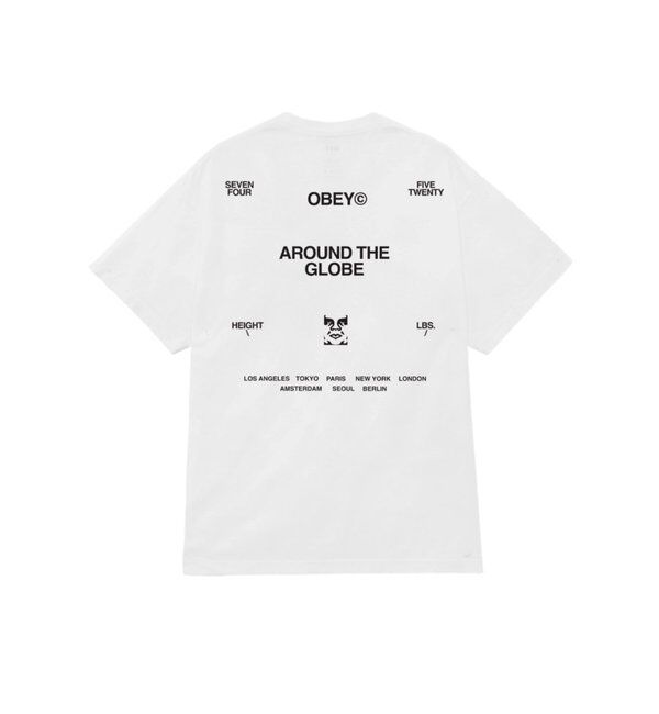  「【OBEY】 AROUND THE GLOBE PIGMENT TEE」|Tシャツ・カットソー|