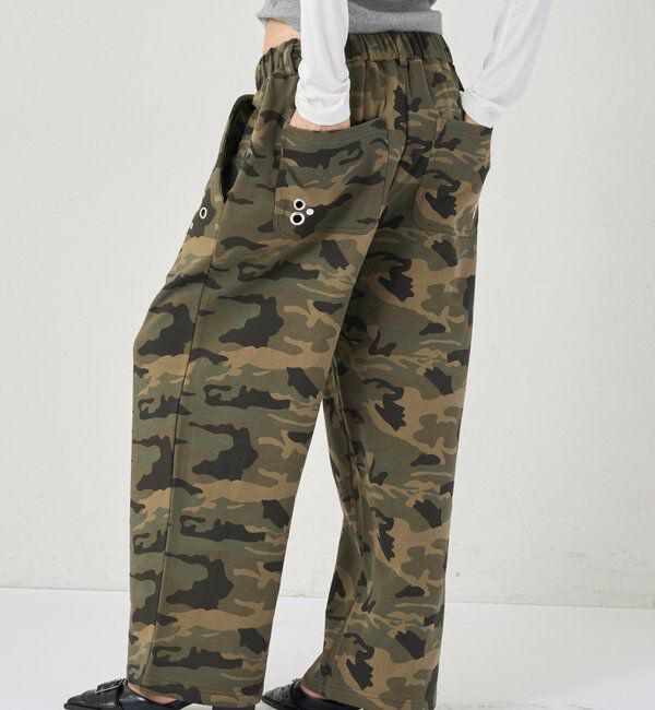  「EYELET SWEAT PANT/アイレットスウェットパンツ」|チノ|カーキ