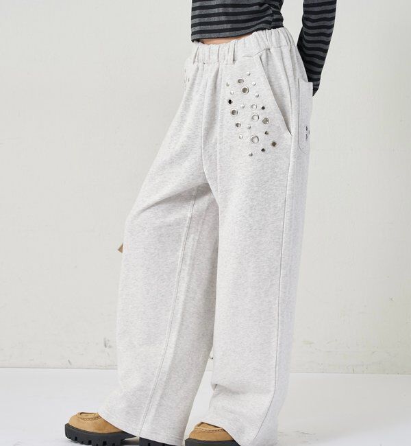  「EYELET SWEAT PANT/アイレットスウェットパンツ」|チノ|