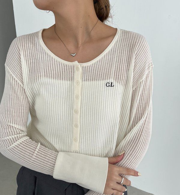  「〈C.L〉シアーヘンリーニット」|ニット・セーター|