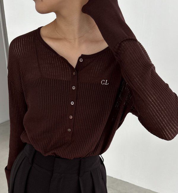  「〈C.L〉シアーヘンリーニット」|ニット・セーター|