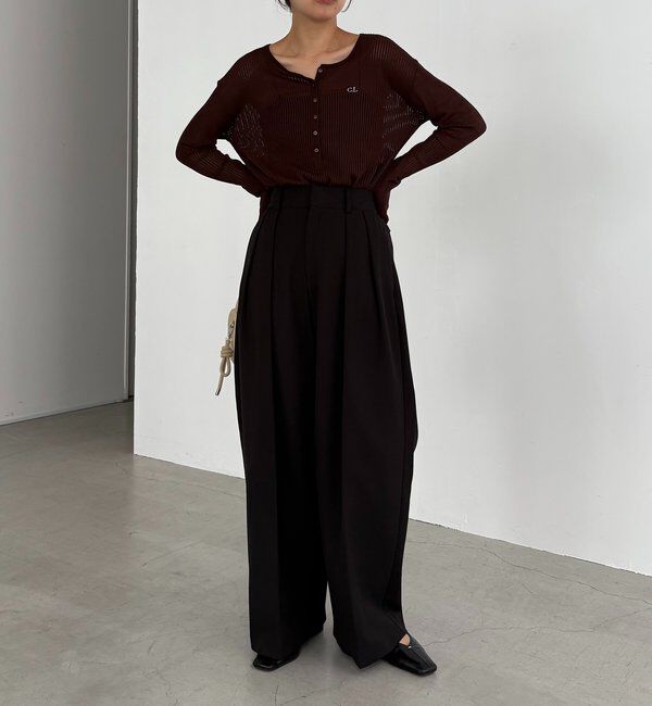  「〈C.L〉シアーヘンリーニット」|ニット・セーター|