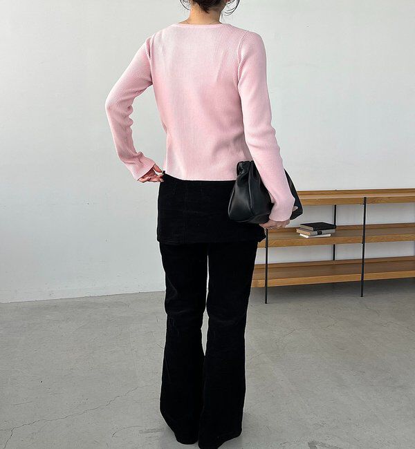  「肩開きセッパボタンカーディガン」|カーディガン|