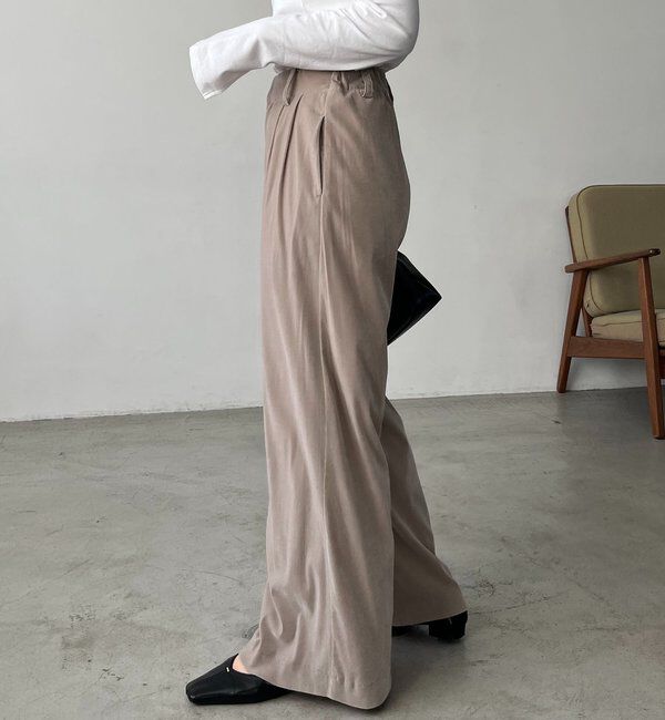  「ベロアワイドパンツ」|チノ|