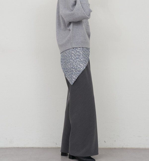  「ダブルクロスワイドパンツ」|チノ|