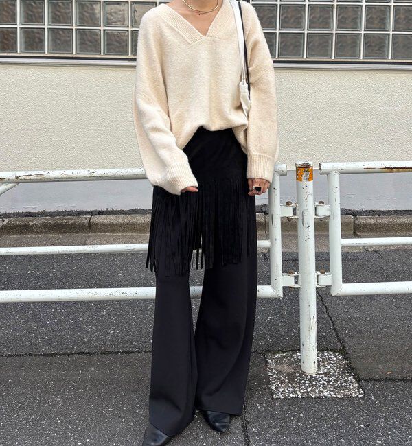  「ダブルクロスワイドパンツ」|チノ|