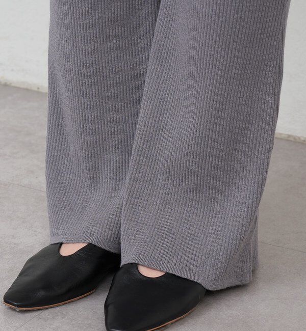  「ニットレイヤードパンツ」|チノ|