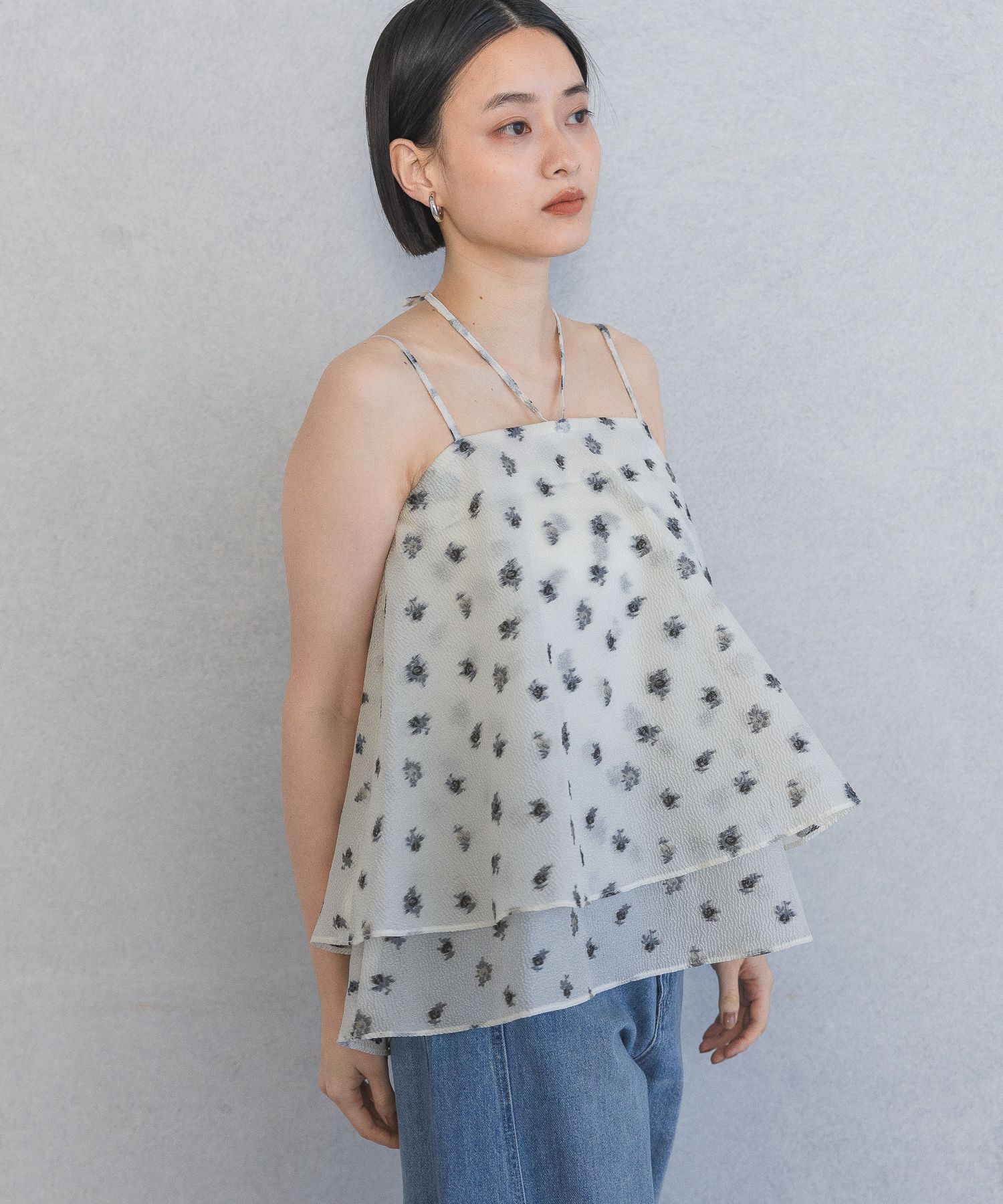 A part by 「フラワージャガードキャミチュニック」|シャツ・ブラウス|オフホワイト