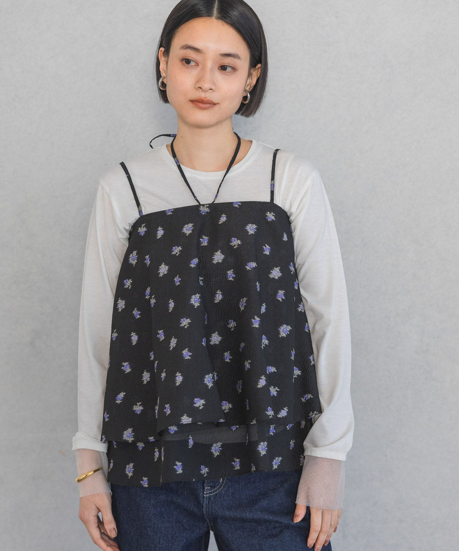 A part by 「フラワージャガードキャミチュニック」|シャツ・ブラウス|