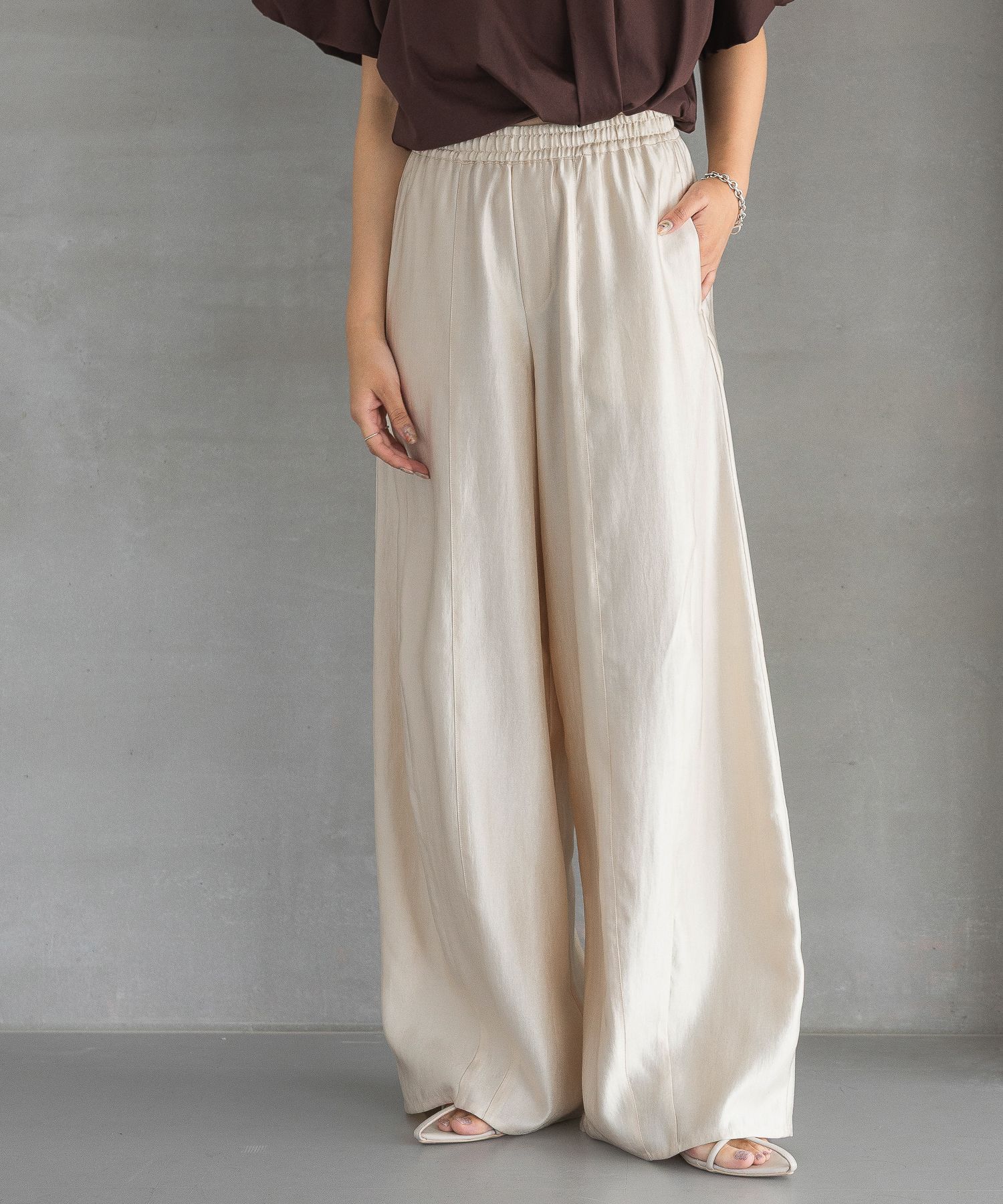 A part by 「【あいか企画】サテンバルーンイージーパンツ」|その他|ナチュラル