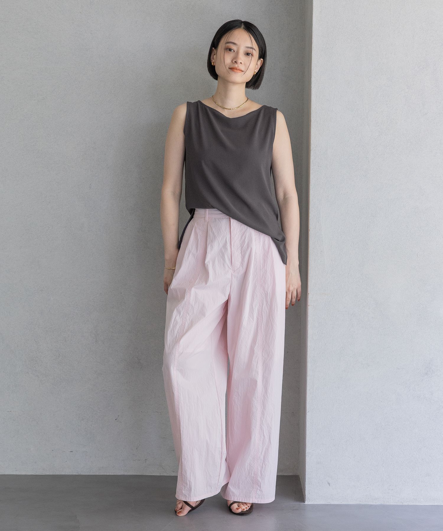 A part by 「ソフトジョーゼットノースリーブT」|Tシャツ・カットソー|