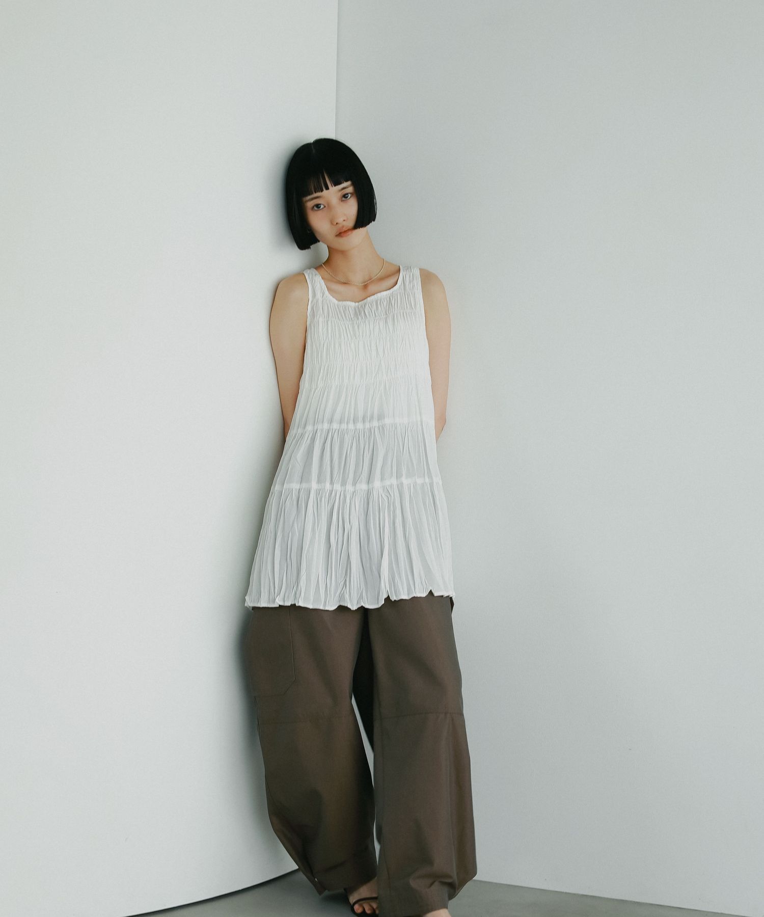 A part by 「シャーリングチュニック」|シャツ・ブラウス|