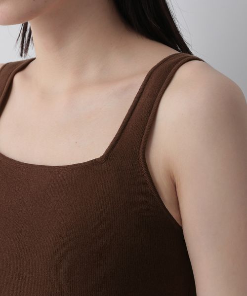 LOWRYS FARM「ソウバリスクエアタンクトップ」|ニット・セーター|