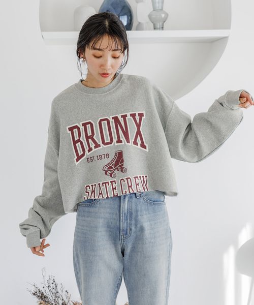 LOWRYS FARM「リメイクフウショートウラケＬＳ」|スウェット・ジャージ|